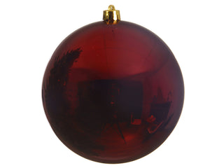 Kissmas Statement - Burgundy Bauble 14cm