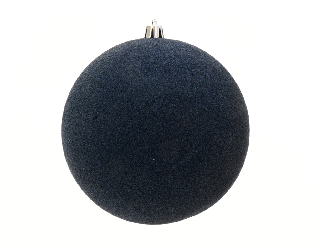 The Beaumont Thistle Navy Velvet Bauble - 12cm