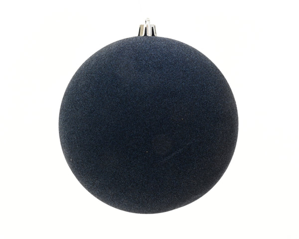 The Beaumont Thistle Navy Velvet Bauble - 12cm