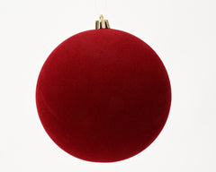 The Mackenzie Red Velvet Bauble - 14cm