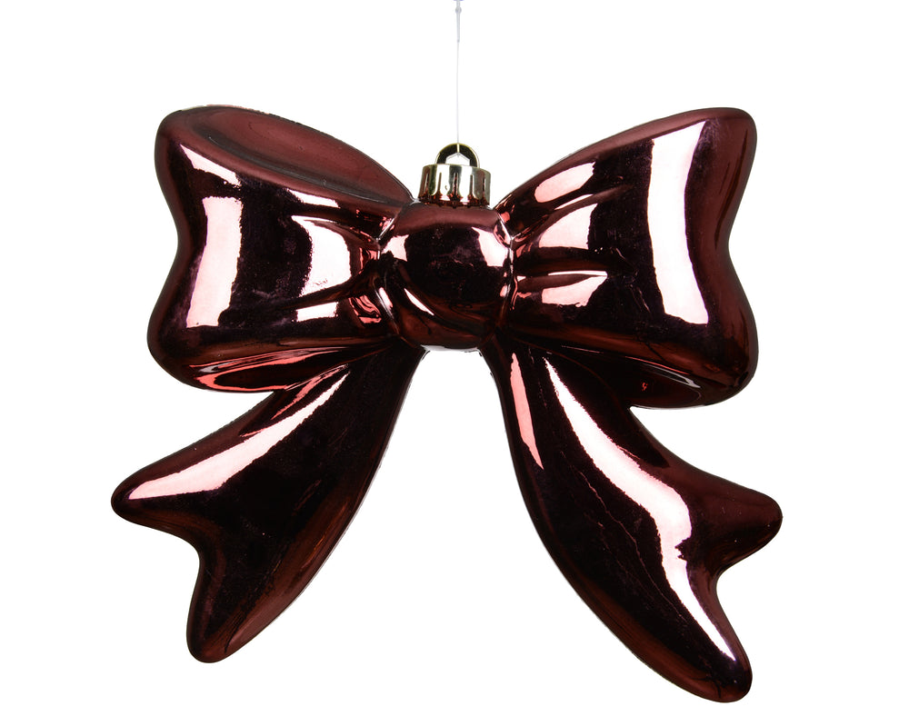 The Gleneagles Burgundy Bow Ornament - 20cm x 19.5cm