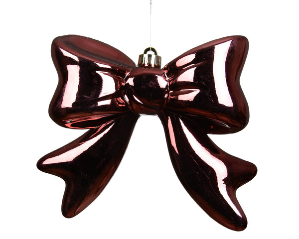 The Gleneagles Burgundy Bow Ornament - 20cm x 19.5cm