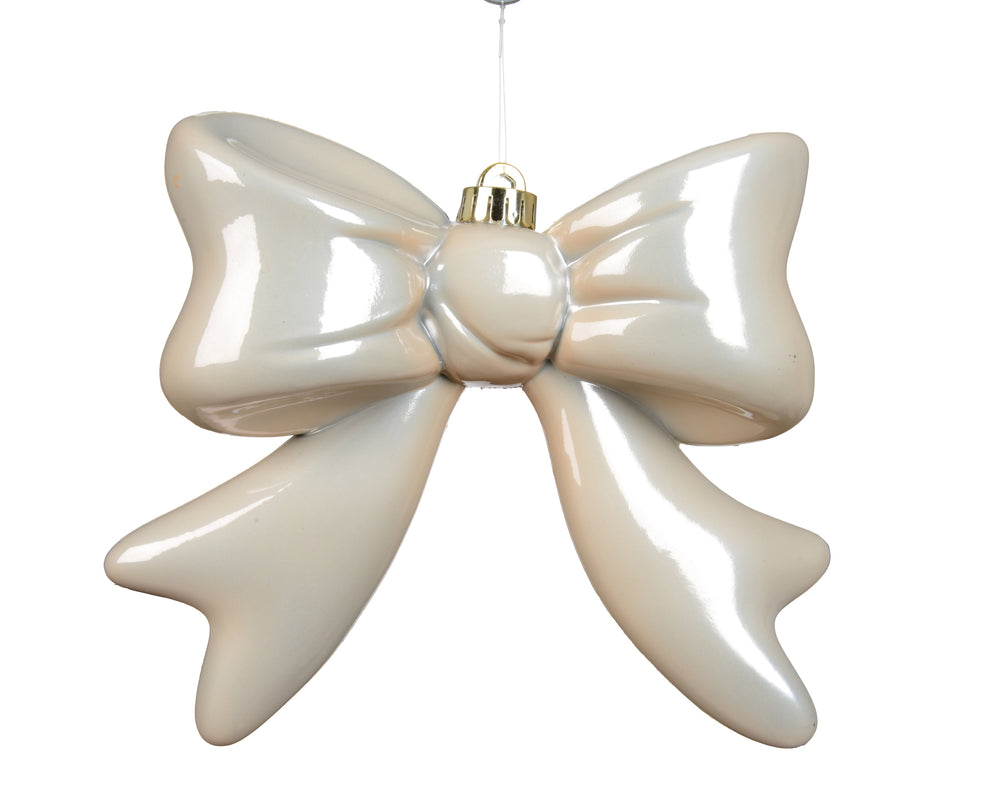 Vanilla Kissmas Bow Ornament 20cm x 19.5cm