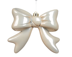 Vanilla Kissmas Bow Ornament 20cm x 19.5cm