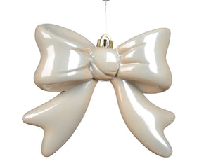 Vanilla Kissmas Bow Ornament 20cm x 19.5cm