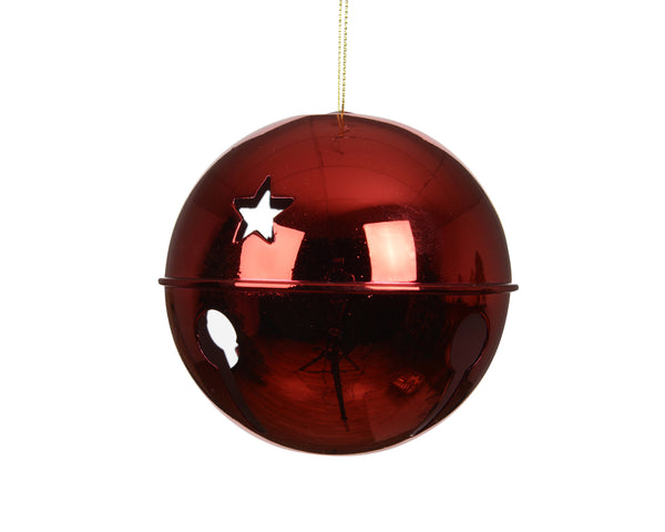 Burgundy Bell Bauble - 10cm