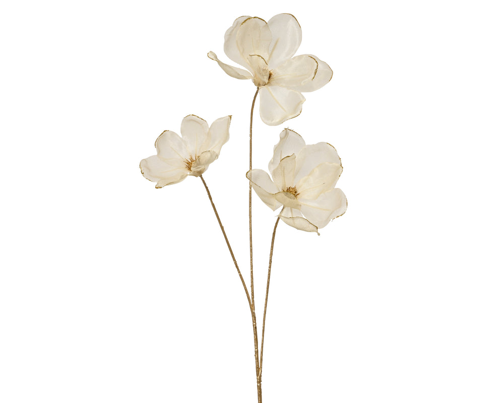 Pretty Cream Floral Stem 74cm