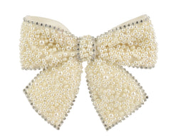 Luxe - Vanilla Kissmas Pearl Bow 13cm