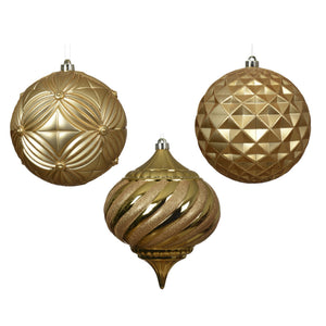 Gold Kissmas Baubles Set of 3 - 20cm