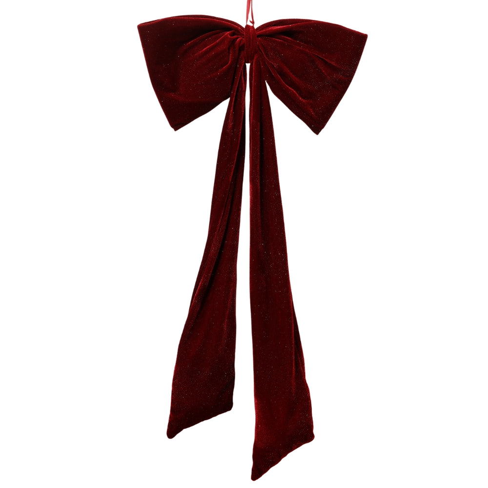 The Gleneagles Signature Velvet Burgundy Kissmas Bow 100cm