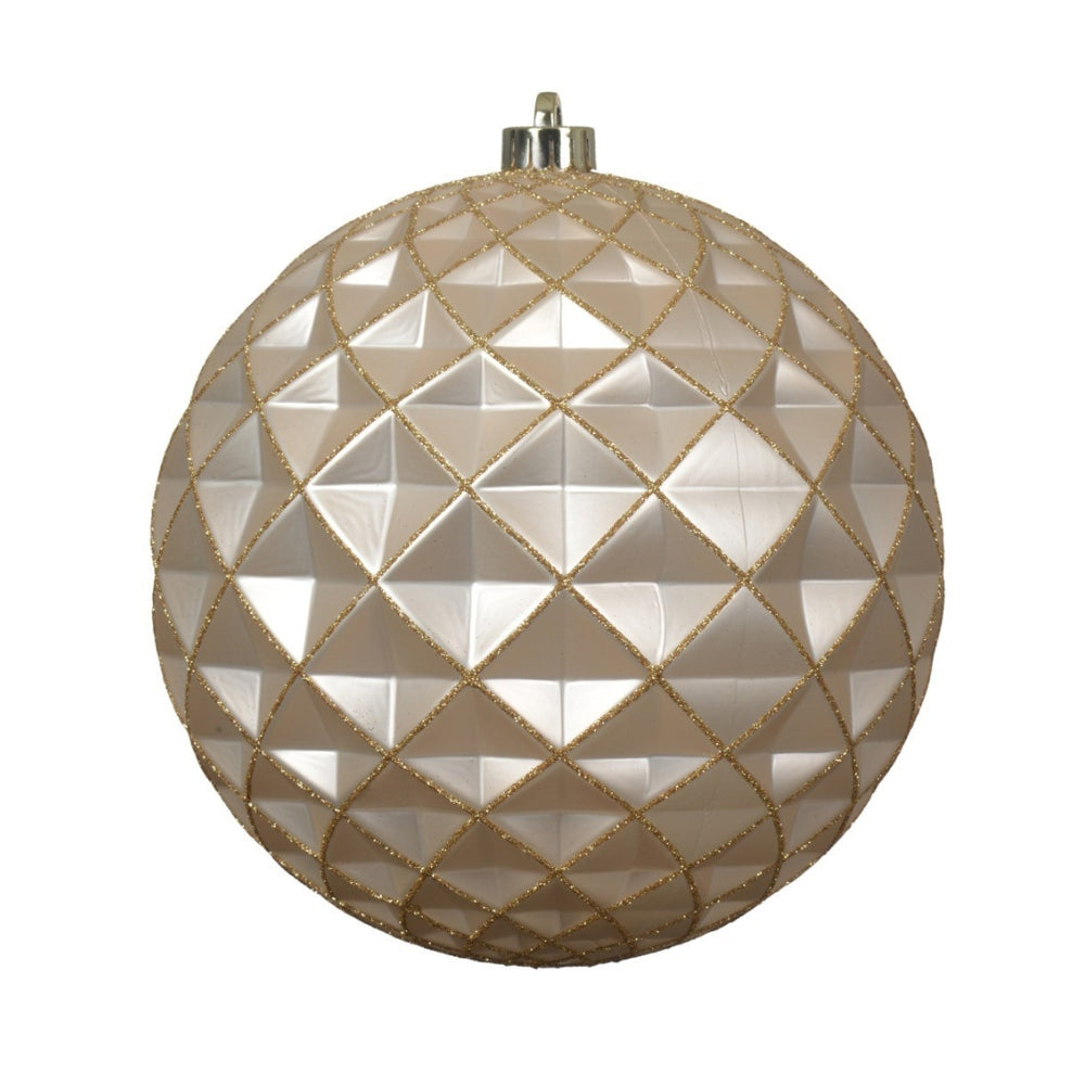 Pearl Harlequin Bauble - 20cm
