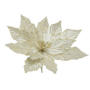 Luxe - Vanilla Ivory Sparkle Poinsettia